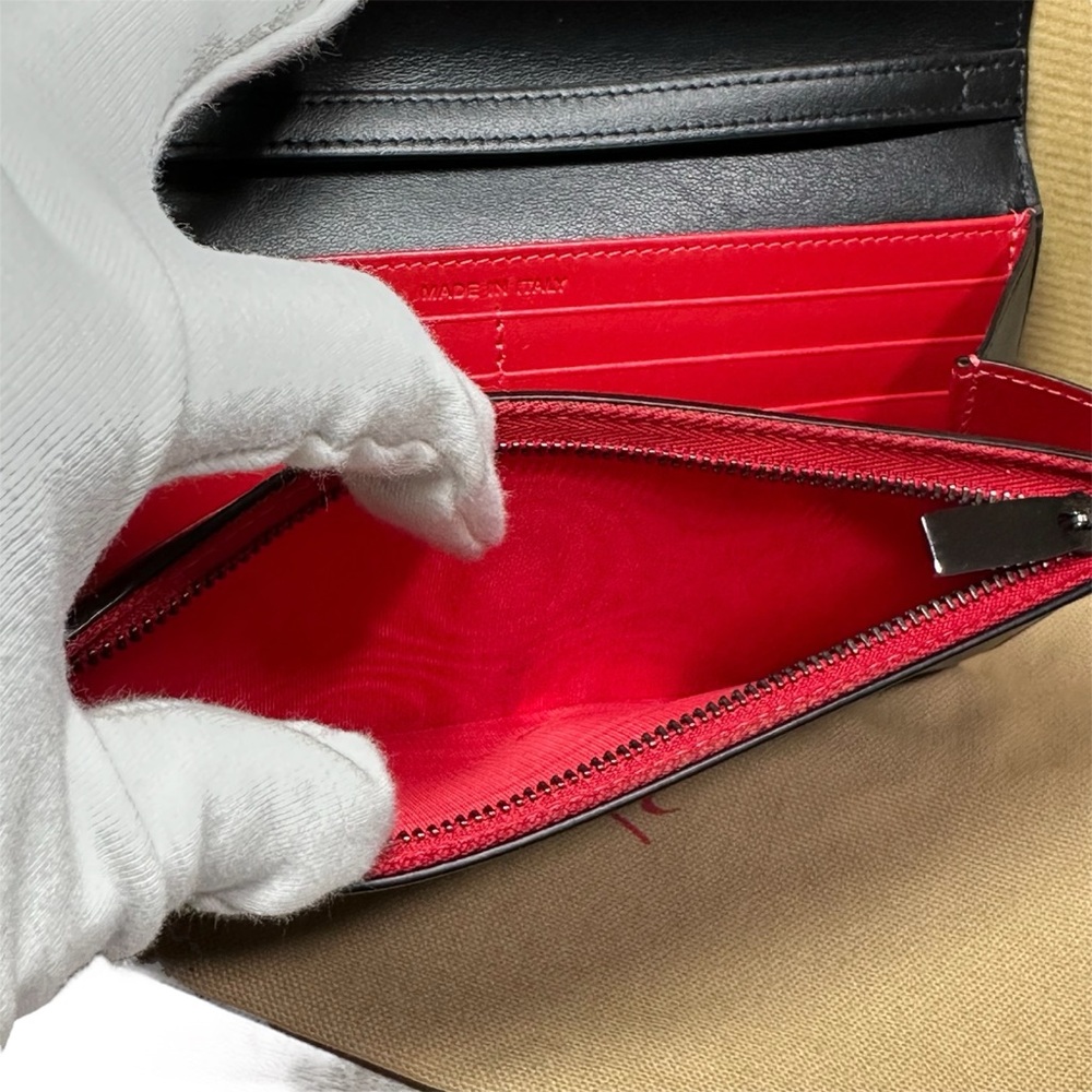 ❌SOLD❌Christian Louboutin Black Leather Clutch with Metallic Studs - Picture 3 of 11